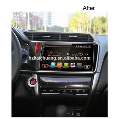 10.1 inch black ray car dvd player with Navigation supports both synchronous playback radio