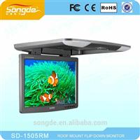 15.5" inches Car Monitor Car Roof Mounted Monitor Flip Down Monitor