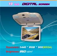 19 inch flip down car monitor wide screen monitor
