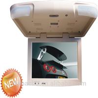 China 17 inch 1080p lcd monitor flip down Ceiling Mount bus dispalyer