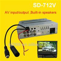 Universal one din car dvd player with USB SD MP3 MP4