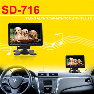 7inch Stand Alone Car TV Monitor with TV