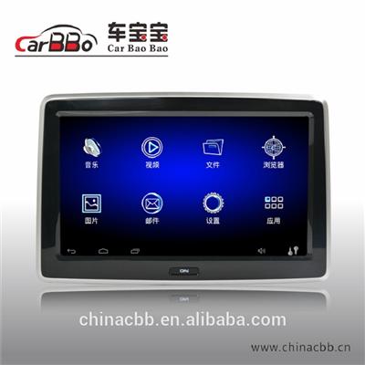 2016 android car monitor 10.1 inch new headrest monitor with DVD player /WIFI /SD /USB