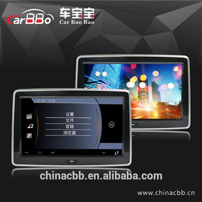 10.1inch touch screen Android 4.4.4 car back seat lcd headrest monitor with wifi wireless