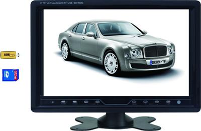 SD-916 Type 9 inch Car TV Monitor With AV, USB, And Music and Video Player Function