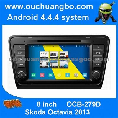 Ouchuangbo 8 Inch Head Unit Auto Radio Dvd S160 Android 4.4 For Skoda Octavia 2013 With HD 1080 Video Display 3g Wifi Gps Navigation