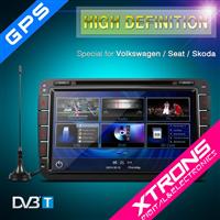 PF81MTVD- XTRONS 8" Ultra-clear Touch Screen GPS/Dynamic User Interface/Built-in DVB-T Car DVD Plyer For VW