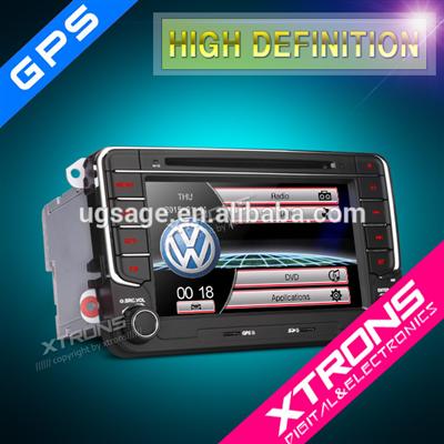 Xtrons 7" HD Digital Touch Screen Dual Canbus GPS 2DIN Car DVD Player for VW with Mirroring For Volkswagen/Seat/Skoda PF73MTV