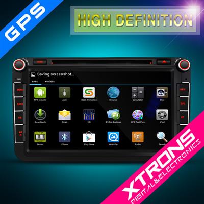 xtrons car android -8" Digital Touch Screen Android 4.2.2 Car DVD/GPS Player For VW