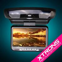 9" Black Roof Mounted / Flip Down Car DVD Player