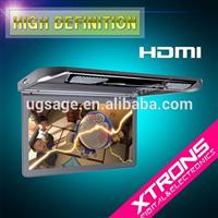 Xtrons-13.3inch 1080P Video HD Digital TFT Monitor Wide Screen Ultra-thin Car Roof Player with HDMI Port CM133HD