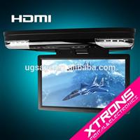 Big Screen with Ultra-thin Design 15.6inch 1080P Video HD Monitor Wide Screen Overhead DVD Player with HDMI Port XTRONS