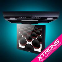 15 Inch Car Roof Flip Down IR FM Big Monitor DVD Player