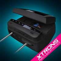 2015 Xtrons New sell-2x7" Touch Button HD Digital Screen Car Headrest DVD Players with Adjustable Viewing Angles-HD718-Black