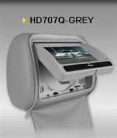 2X7" Stylish Digital Screen Car Headrest DVD Player with Zipper Cover