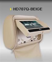 2X7" Stylish Digital Screen Car Headrest DVD Player with Zipper Cover