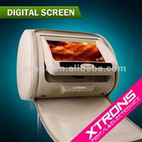 Xtrons HD705 7inch car headrest digital touch screen DVD player with zippers/ pillow/games