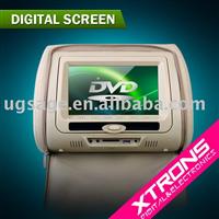 2x7" Digital Screen Car Headrest DVD Player
