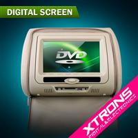 HD705: 7" digital screen headrest detachable dvd player &pillowslip