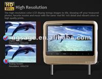 9" Digital Screen 800*480 Headrest Monitor For Car