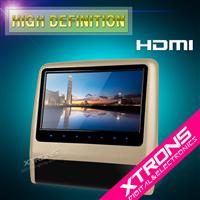 China cheap 9" HD Digital Screen Leather Facade Touch Button jeep grand cherokee headrest dvd player