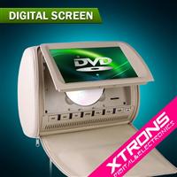 9" Zip Cover Headrest DVD Player With Free Game Pad/Disc/USB/SD/IR/FM