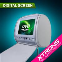 9" Grey Zip Cover Headrest DVD Player