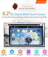 XTRONS 2015 Newest Product TD630AS-6.2'' HD Digital Multi-touch Screen Android 4.4 1080P Video Wifi Double Din Car DVD Player