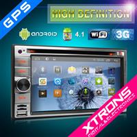 TD630A-6.2'' Multi-touch Screen android 4.1 tablet PC Stylish and Unique UI 1080P 3G/Wifi Double Din Car DVD Player