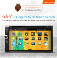 Xtrons-6.95''Multi-touch Screen Android 4.4.4 1080P Wifi Double Din Car Player with Wireless Mobile Mirror Function& OBD2-TD695A