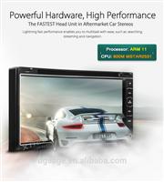 Xtrons TD699G-6.95"HD Digital Touch Screen Stylish Turntable UI Double Din DVD Player GPS Naigator