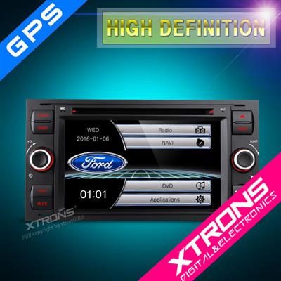 PF70FSFS-B 7"HD Digital Touch Screen DVD Player With GPS Navigator & Screen Mirroring Function For Ford