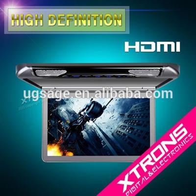 XTRONS CM133HD-13.3" 1080P Video HD Digital TFT Monitor Wide Screen Ultra-thin Car Roof Player with HDMI Port