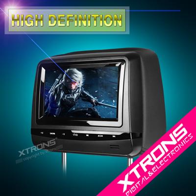 Popular 7inch HD Digital Screen adjustable viewing angles headrest dvd player for audi