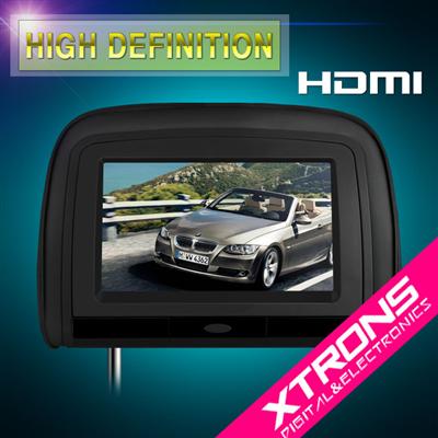 Xtrons-2x9" headrest monitor DVD player with HDMI