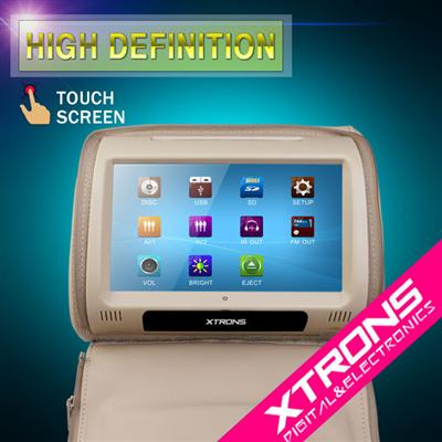 Xtrons-HD908T-9" Car DVD Headrest player/Touch screen car headrest media player