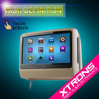 9" digital touch screen car headrest DVD player