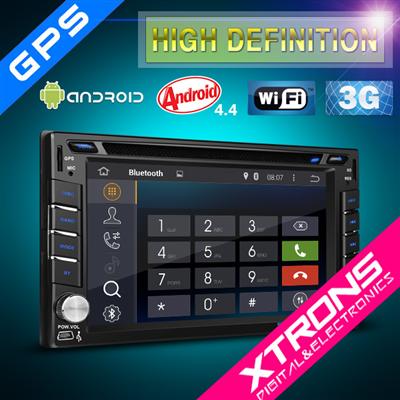 TD626AS-Newest Hot Selling 6.2" HD Android 4.4.4 KitKat Quad-Core Digital Multi-touch Screen 1080P Video Wifi Car Radio