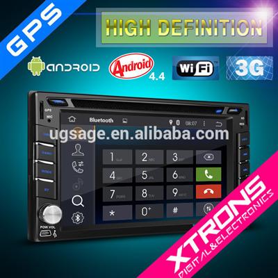 XTRONS TD626AS 6.2" android 4.4.4 quad-core 2 din car stereo with USB GPS Wifi 3G