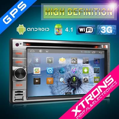 TD630A-6.2'' Multi-touch Screen android 4.1 tablet PC Stylish and Unique UI 1080P 3G/Wifi Double Din Car DVD Player