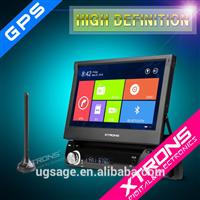 7 "Win8 UI Motorized Detachable one din Touch Screen Car DVD Player with Built-in DVB-T Digital TV