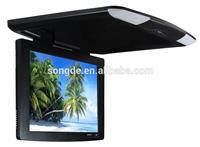 made in china 12v tv flip down monitor with av input,usb,tv