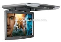 car tft lcd roof mounted monitor tv flip down monitor with AV