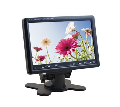 Wide screen 7 inch lcd tv with sd card reader