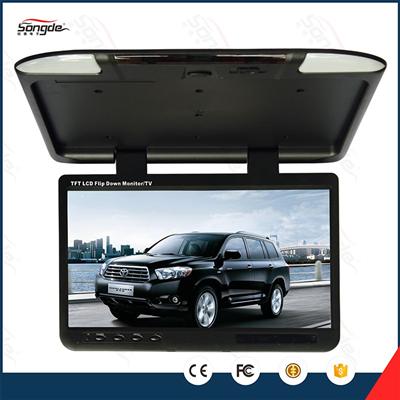 cheap roof mount monitor 12v flip down monitor for sale