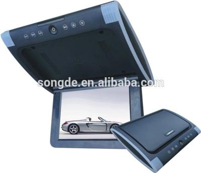 bus dvd player 24v flip down motorized flip-down car monitor