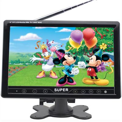 made in china hot sale 9 inch led tv car monitor tv 12 volt