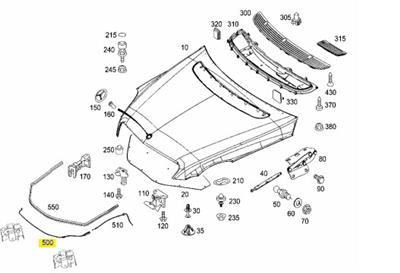 Bowden Cable 2518800059 for Mercedes W251