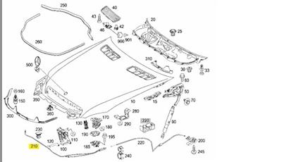 Bowden Cable 2218800159 for Mercedes W221