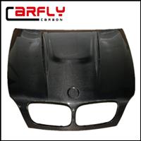 Carbon fiber hood with vents for BMW X6